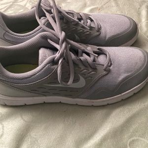 Gray Nike shoes